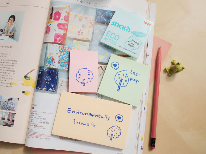 Блок самоклеящийся бумажный Stick`n ECO 21742 51x76мм 100лист. 60г/м2 пастель розовый