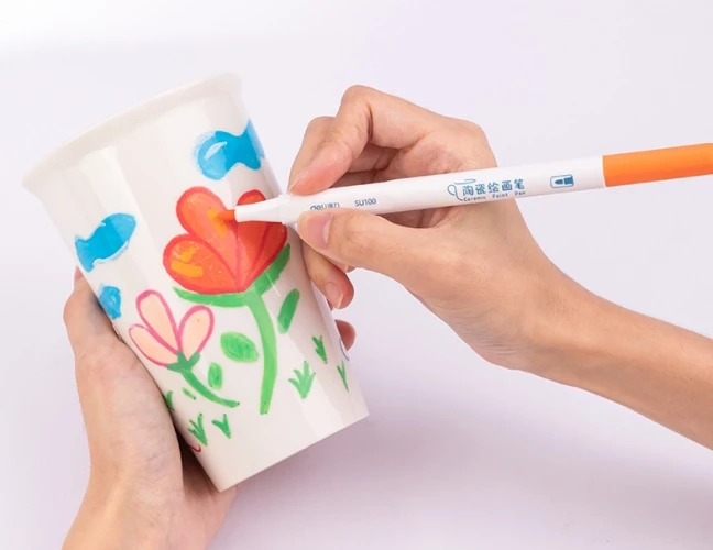 Фломастеры для керамики Deli SU100 Невентилируемый 5цв. ПВХ-бокс (5шт.)