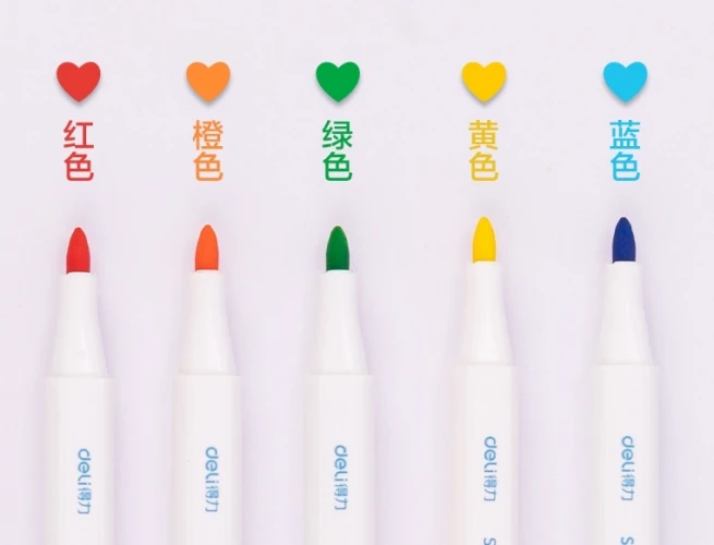 Фломастеры для керамики Deli SU100 Невентилируемый 5цв. ПВХ-бокс (5шт.)