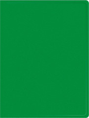 Папка метал.зажим Buro -ECB04CGREEN A4 пластик 0.5мм зеленый