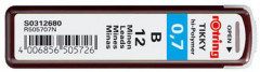 Грифель Rotring Tikky S0312680 0.7мм B 12гриф.