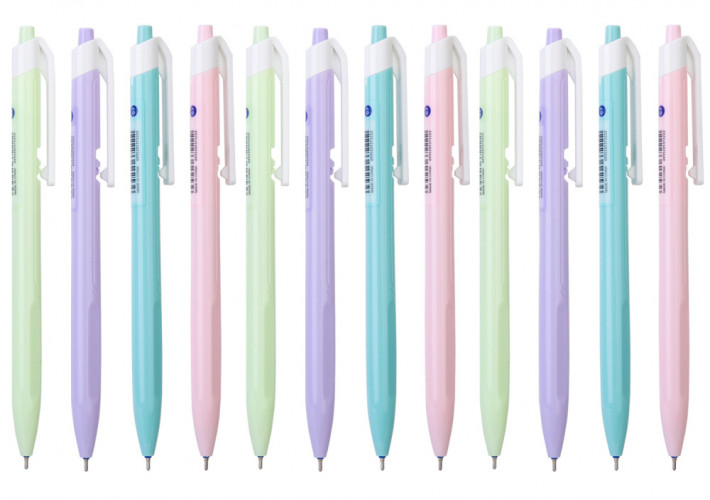 Ручка шариков. автоматическая Deli X-tream EQ03330 ассорти d=0.7мм син. черн. 1стерж. линия 0.4мм