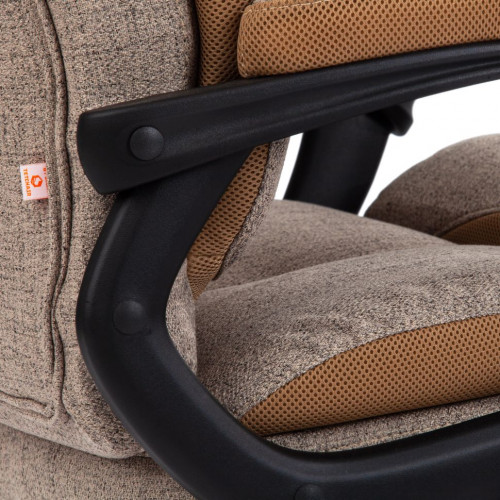 Кресло DUKE, ткань, светло-коричневый/бронза, фостер 3/TW-21