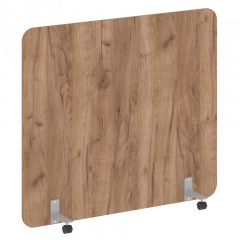 R-line Перегородка на металлических опорах, на роликах DP.R-160-140 Дуб табак/Серый металл 1600*18*1400