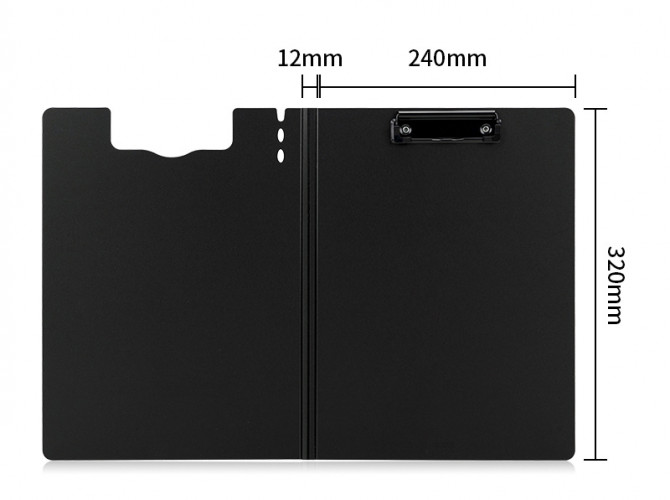 Папка-планшет Deli 64513DK-GREY A4 полипропилен вспененный темно-серый с крышкой