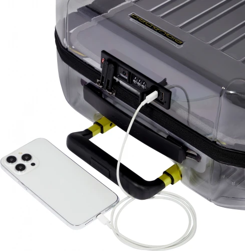 Чемодан Piquadro PQL-SPECIAL (BV4425PQLX/GR) 40x55x20см 34л. 1.95кг. поликарбонат/алюм. темно-серый