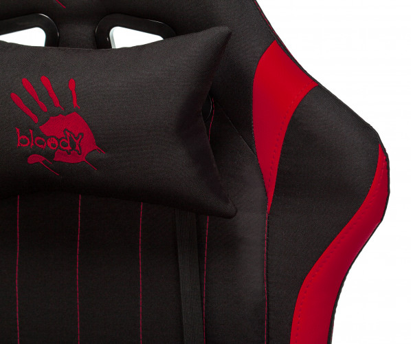 Кресло игровое A4Tech Bloody GC-950 черный/красный текстиль/эко.кожа крестов. металл