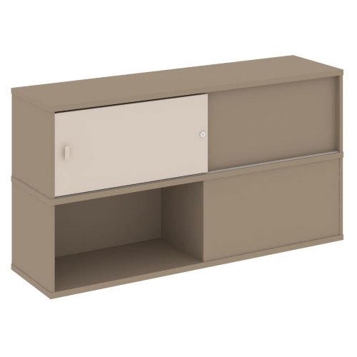 Estetica Надставка на две тумбы высокая ES.NV-6.2 Латте/Капучино 1500*410*795