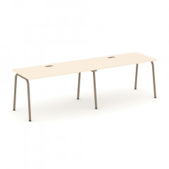 Estetica Рабочая станция на 2 места ES.RS-2.3-LK Сатин/Латте металл 2760*730*750