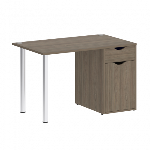 Home Office Стол письменный VR.SP-3-118.1 Вяз/Хром опоры 1180*720*750