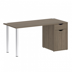 Home Office Стол письменный VR.SP-3-158.1 Вяз/Хром опоры 1580*720*750