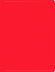 Папка метал.зажим Buro -ECB04CRED A4 пластик 0.5мм красный