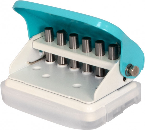Дырокол Kw-Trio 099H9 макс.:5лист. пластик бирюзовый отв.:6