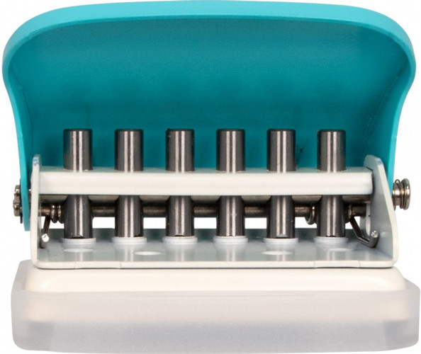 Дырокол Kw-Trio 099H9 макс.:5лист. пластик бирюзовый отв.:6