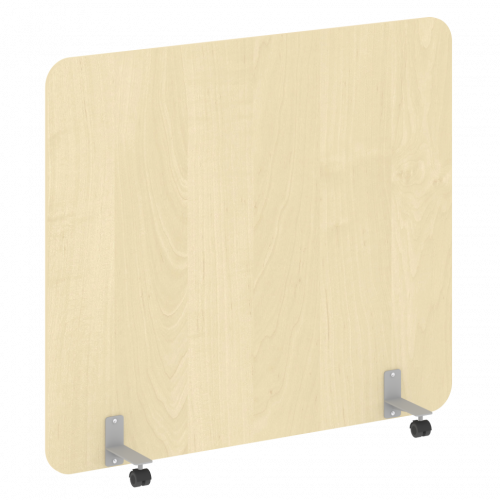 R-line Перегородка на металлических опорах, на роликах DP.R-160-140 Клён/Серый металл 1600*18*1400