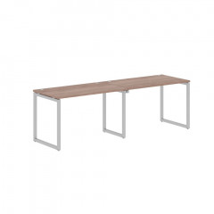 Стол 2-х местный XQWST 2470 Дуб Сонома/Алюминий 2406х700х750