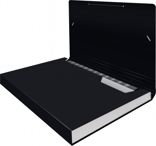 Портфель Бюрократ -BPR13BLCK 13 отдел. A4 пластик 0.7мм черный