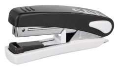 Степлер настольный SAX 519 N10 (20листов) встроенный антистеплер черный 100скоб пластик
