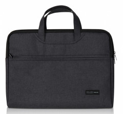 Папка-портфель Deli 5590BLACK 1 отдел. A4 текстиль черный