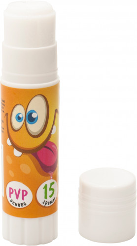 Клей-карандаш Silwerhof 15гр ПВП дисплей картонный Монстрики