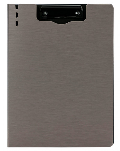 Папка-планшет Deli 64513GREY A4 полипропилен вспененный серый с крышкой