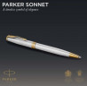 Ручка шариков. Parker Sonnet Core K527 (CW1931507) Stainless Steel GT M черн. черн. подар.кор.