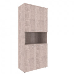 Шкаф с 2-мя комплектами глухих малых дверей и топом XHC 85.4 Дуб Сонома 856х432х1955 XTEN