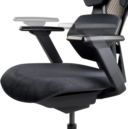 Кресло игровое GMNG GG-CH110B черный сиденье черный сетка/ткань с подголов. крестов. пластик черный пластик черный