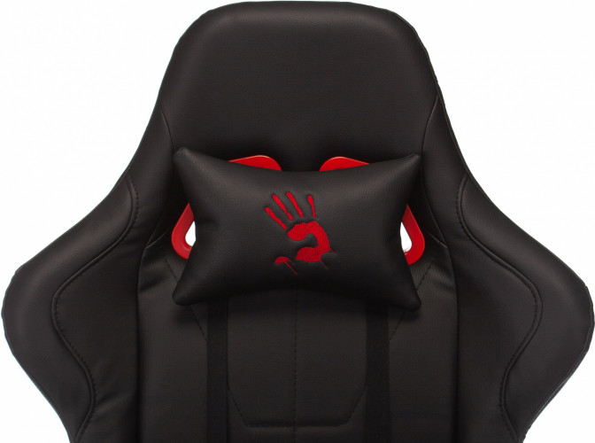 Кресло игровое A4Tech Bloody GC-550 черный эко.кожа крестов.