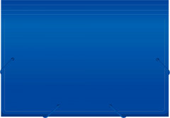 Портфель Бюрократ -BPR13BLUE 13 отдел. A4 пластик 0.7мм синий