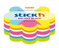 Блок самоклеящийся бумажный Stick`n 21833 67x67мм 250лист. неон ассорти "цветок"
