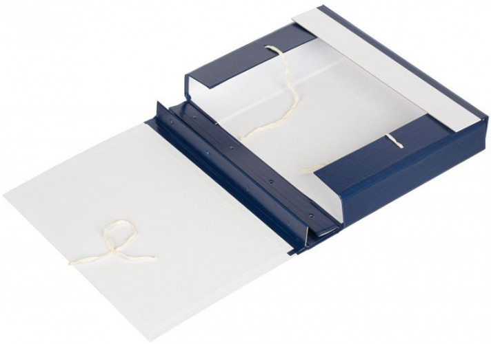 Папка архивная 4 завязки бумвинил корешок 50мм разобранный 320x230мм с гребешками