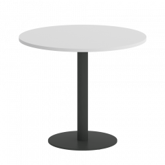Home Office Стол круглый VR.SP-5-90.1 Белый/Антрацит металл 900*900*750