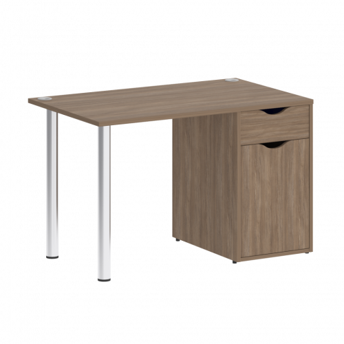 Home Office Стол письменный VR.SP-3-118.1 Дуб аризона/Хром опоры 1180*720*750