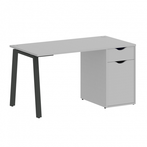 Home Office Стол письменный VR.SP-3-138.1.A Серый/Антрацит металл 1380*720*750