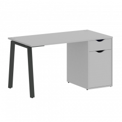 Home Office Стол письменный VR.SP-3-138.1.A Серый/Антрацит металл 1380*720*750