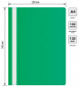 Папка-скоросшиватель Buro -PSE20BU/GRN A4 прозрач.верх.лист пластик зеленый 0.11/0.13