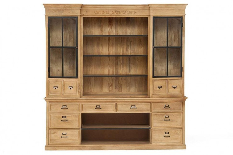 Кабинет большой Secret De Maison ACADEMY, дерево манго, 235х235х50см, Natural (натуральный)