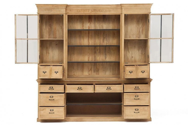Кабинет большой Secret De Maison ACADEMY, дерево манго, 235х235х50см, Natural (натуральный)