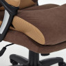 Кресло DUKE, флок/ткань, коричневый/бронза, 6/TW-21