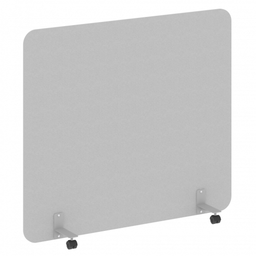 R-line Перегородка на металлических опорах, на роликах DP.R-160-140 Серый/Серый металл 1600*18*1400