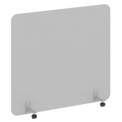 R-line Перегородка на металлических опорах, на роликах DP.R-160-140 Серый/Серый металл 1600*18*1400