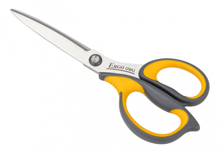 Ножницы Deli E77759 офисные 170мм ручки с резиновой вставкой сталь ассорти