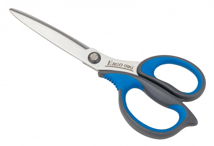 Ножницы Deli E77759 офисные 170мм ручки с резиновой вставкой сталь ассорти