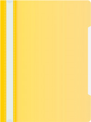 Папка-скоросшиватель Бюрократ Economy -PSE20YEL A4 прозрач.верх.лист пластик желтый