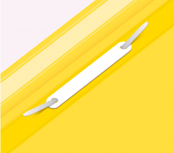 Папка-скоросшиватель Бюрократ Economy -PSE20YEL A4 прозрач.верх.лист пластик желтый