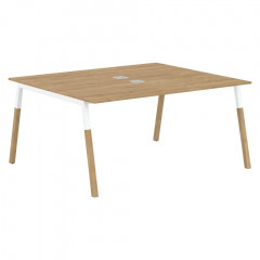 Стол FWST 1513 Дуб Гамильтон/Белый-Бук 1580х1370х733 FORTA