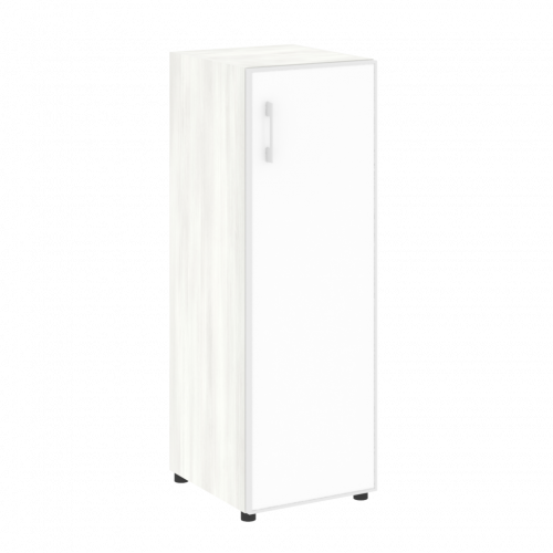 Yalta Шкаф узкий LT.SU-2.4 R (R) white Снежная патина/Стекло white 400*450*1195