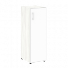 Yalta Шкаф узкий LT.SU-2.4 R (R) white Снежная патина/Стекло white 400*450*1195