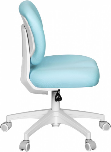 Кресло детское Cactus CS-CHR-3594BL голубой крестов. пластик белый